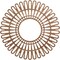Ekena Millwork Cornelius Wood Fretwork Pierced Ceiling Medallion, Walnut, 36"OD x 13 3/8"ID x 1/4"T CMWP36X0250CRWA - alternate 1